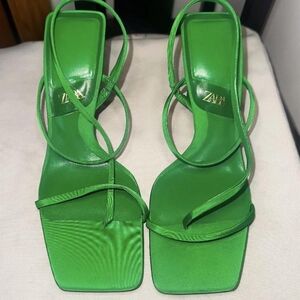 Zara Heels in Green